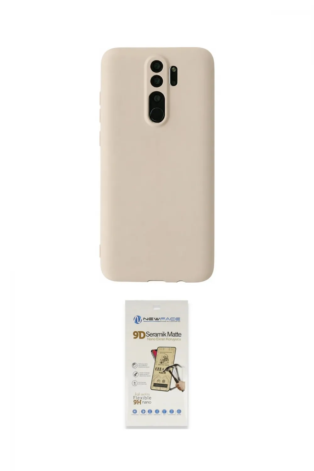 ieg™ Redmi Note 8 Pro Kılıf Kozmos Yansıma Özel Seri - Siyah Mat Seramik Nano Ekran Koruyucu