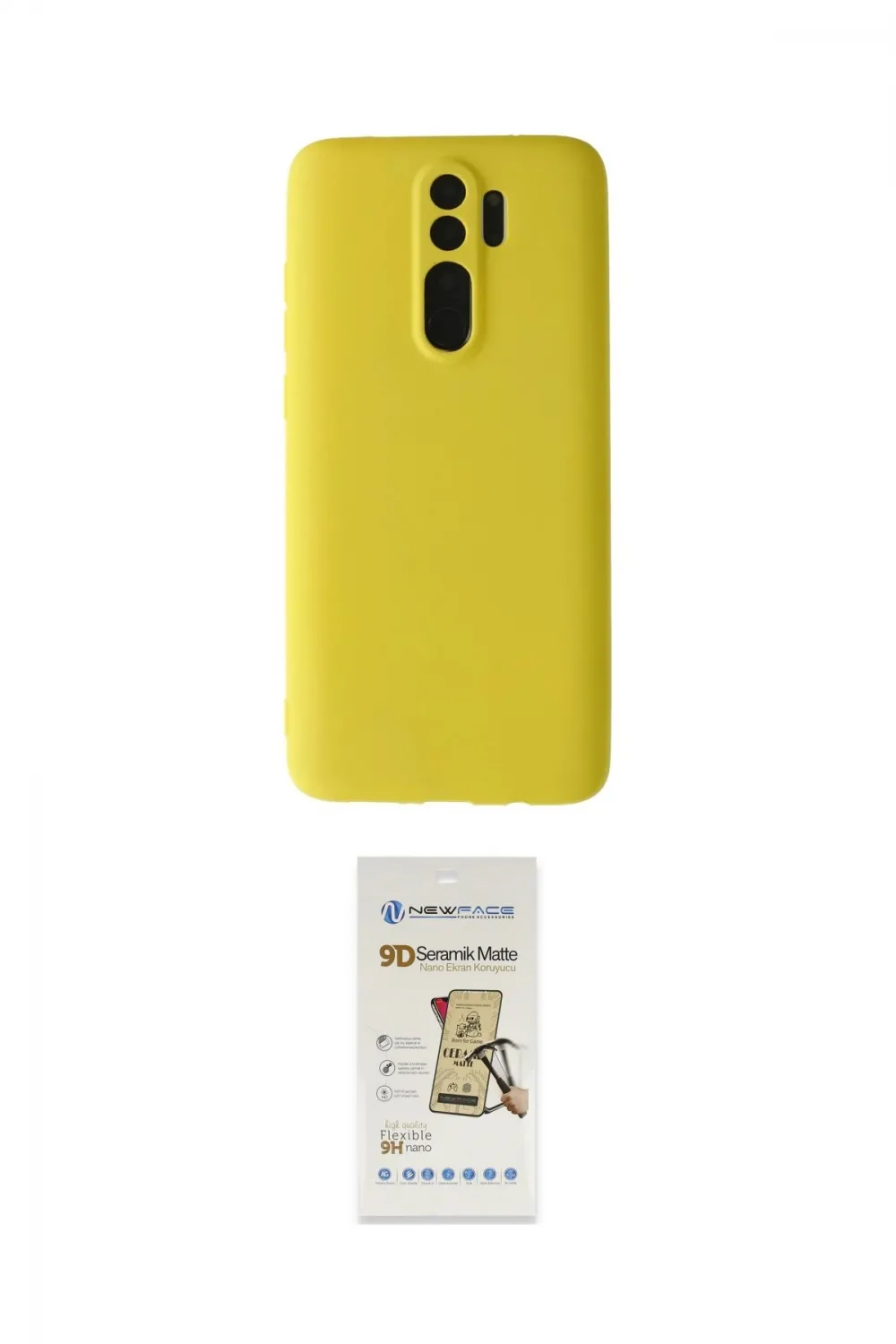 ieg™ Redmi Note 8 Pro Kılıf Kozmos Yansıma Özel Seri - Siyah Mat Seramik Nano Ekran Koruyucu