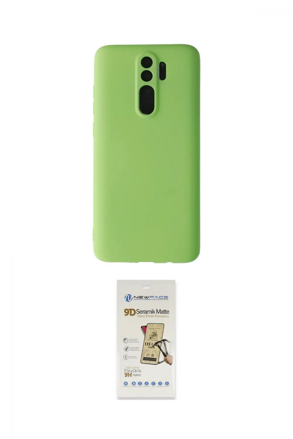 ieg™ Redmi Note 8 Pro Kılıf Kozmos Yansıma Özel Seri - Siyah Mat Seramik Nano Ekran Koruyucu