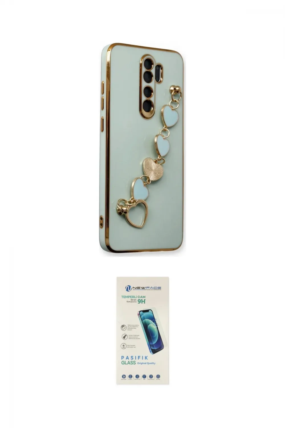 ieg™ Redmi Note 8 Pro Kılıf Nova Işık Prime - Şeffaf Pasifik Cam Ekran Koruyucu