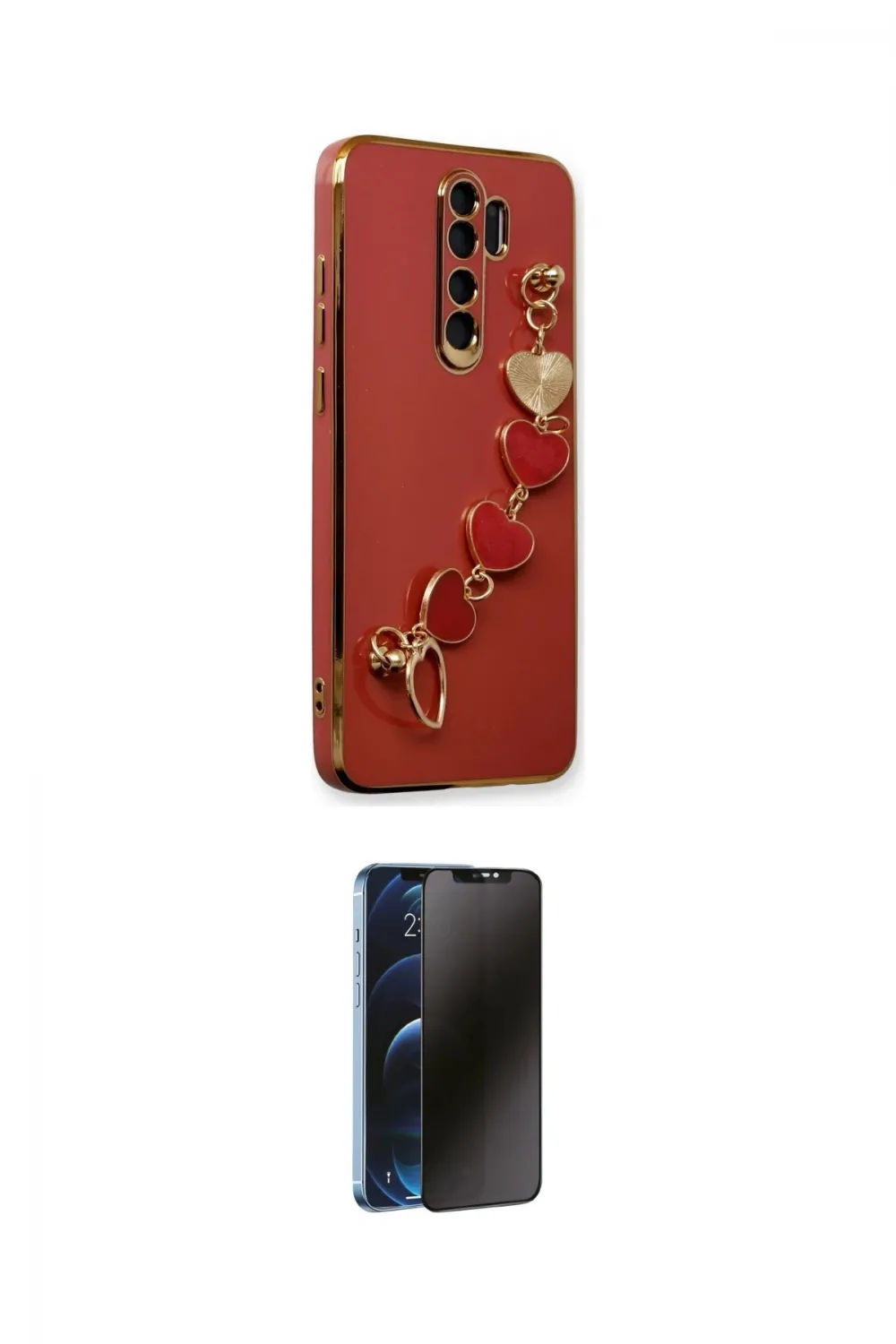 ieg™ Redmi Note 8 Pro Kılıf Nova Işık Prime - Siyah 3D Antistatik Hayalet Cam Ekran Koruyucu