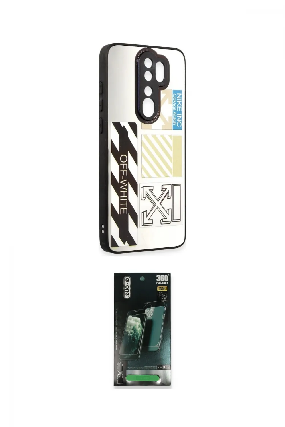 ieg™ Redmi Note 8 Pro Kılıf Odak Klasik Serisi - Şeffaf 360 Full Body Arka Koruyucu