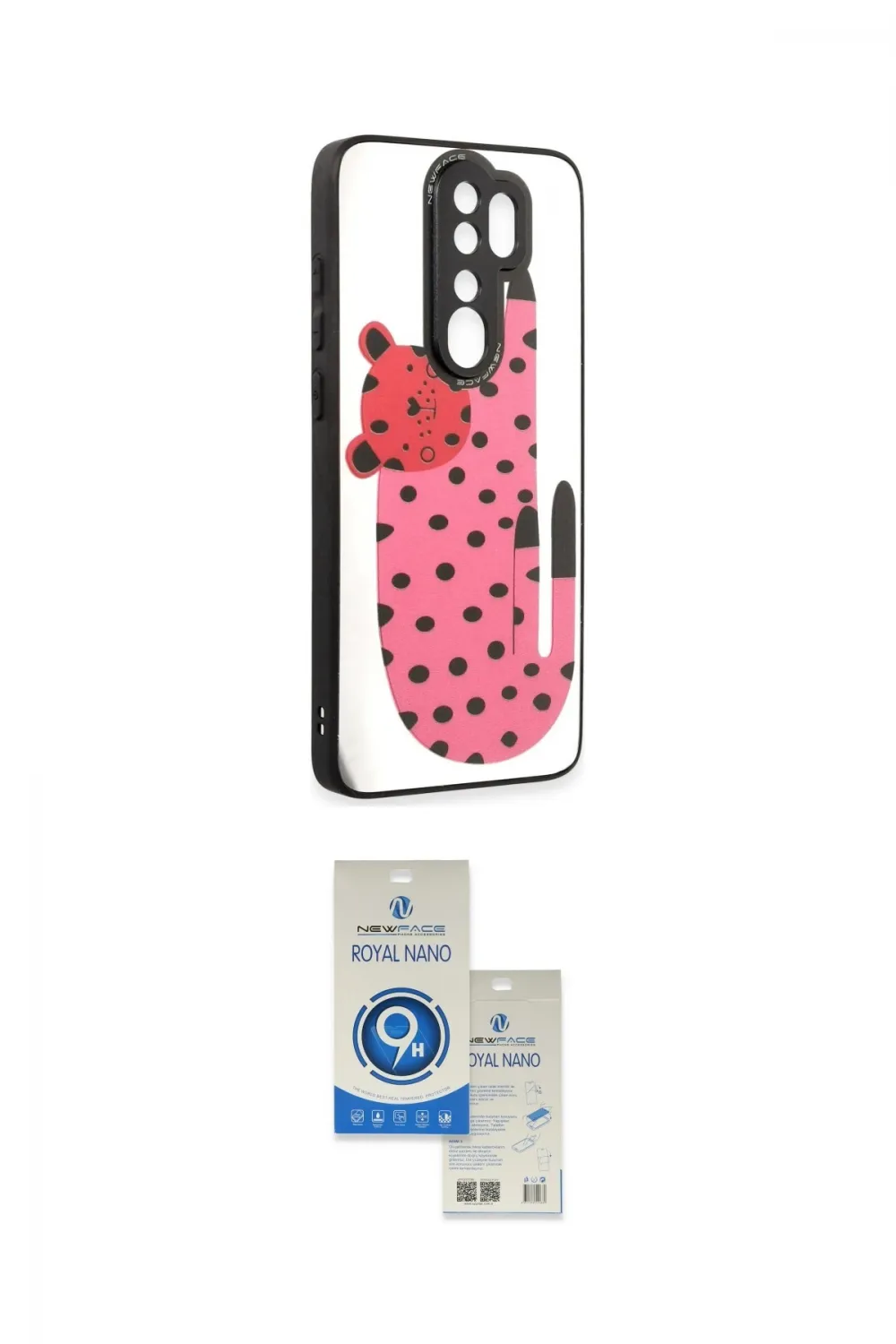 ieg™ Redmi Note 8 Pro Kılıf Odak Klasik Serisi - Şeffaf Royal Nano Ekran Koruyucu