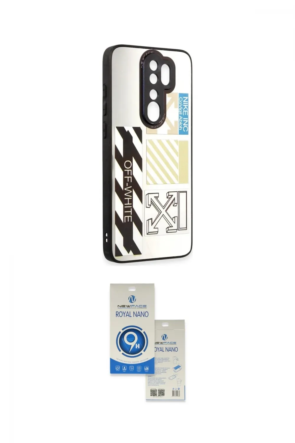 ieg™ Redmi Note 8 Pro Kılıf Odak Klasik Serisi - Şeffaf Royal Nano Ekran Koruyucu