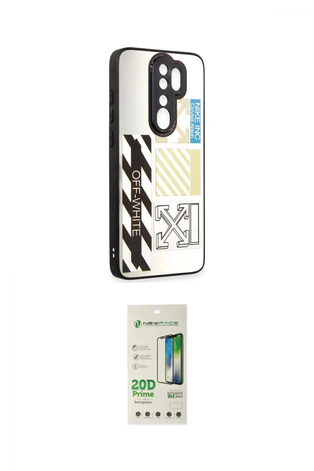 ieg™ Redmi Note 8 Pro Kılıf Odak Klasik Serisi - Siyah 20D Premium Cam Ekran Koruyucu