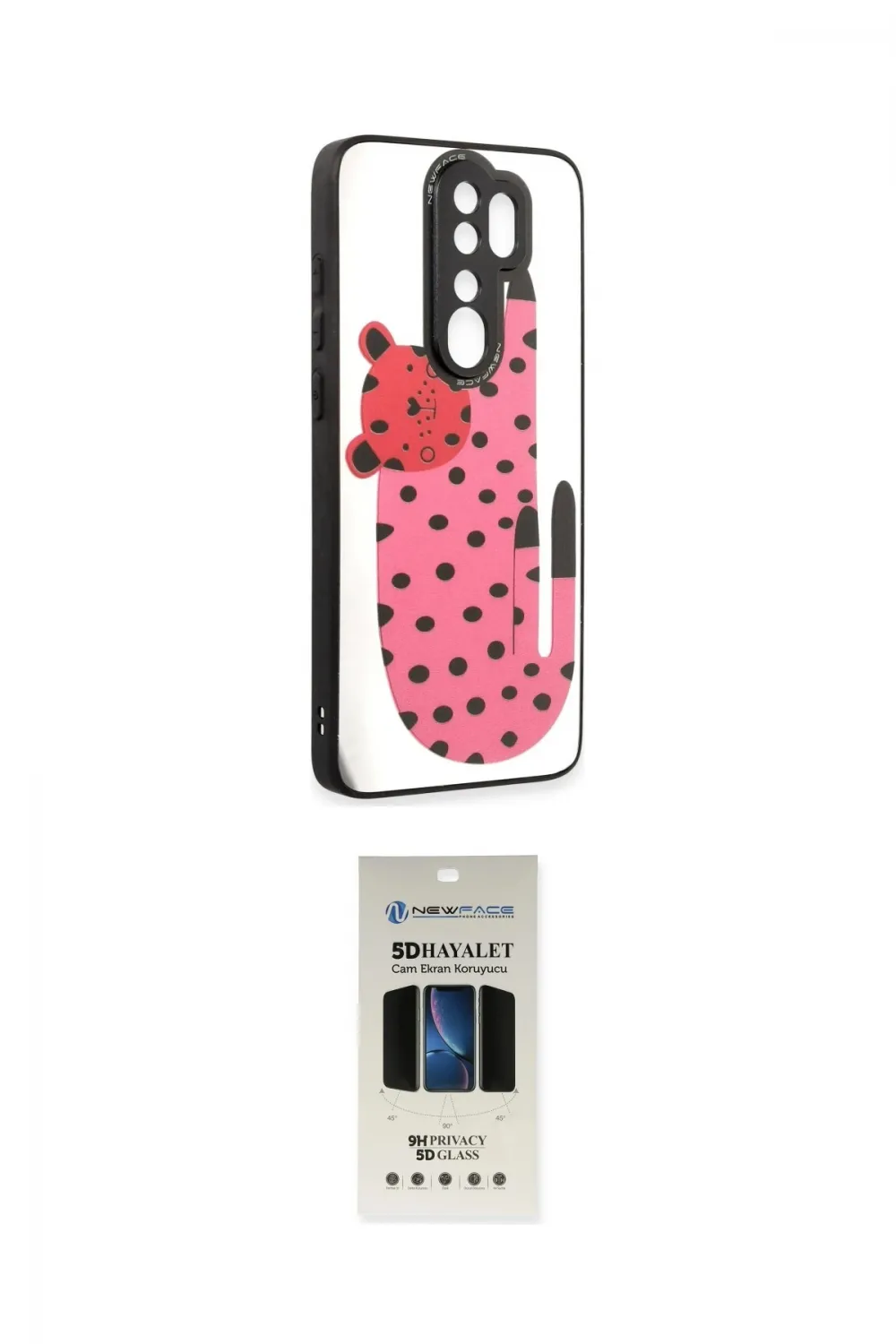 ieg™ Redmi Note 8 Pro Kılıf Odak Klasik Serisi - Siyah 5D Hayalet Cam Ekran Koruyucu