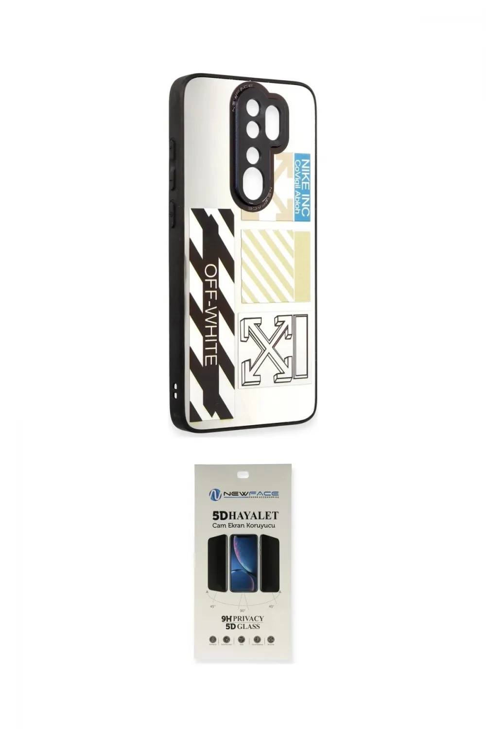 ieg™ Redmi Note 8 Pro Kılıf Odak Klasik Serisi - Siyah 5D Hayalet Cam Ekran Koruyucu