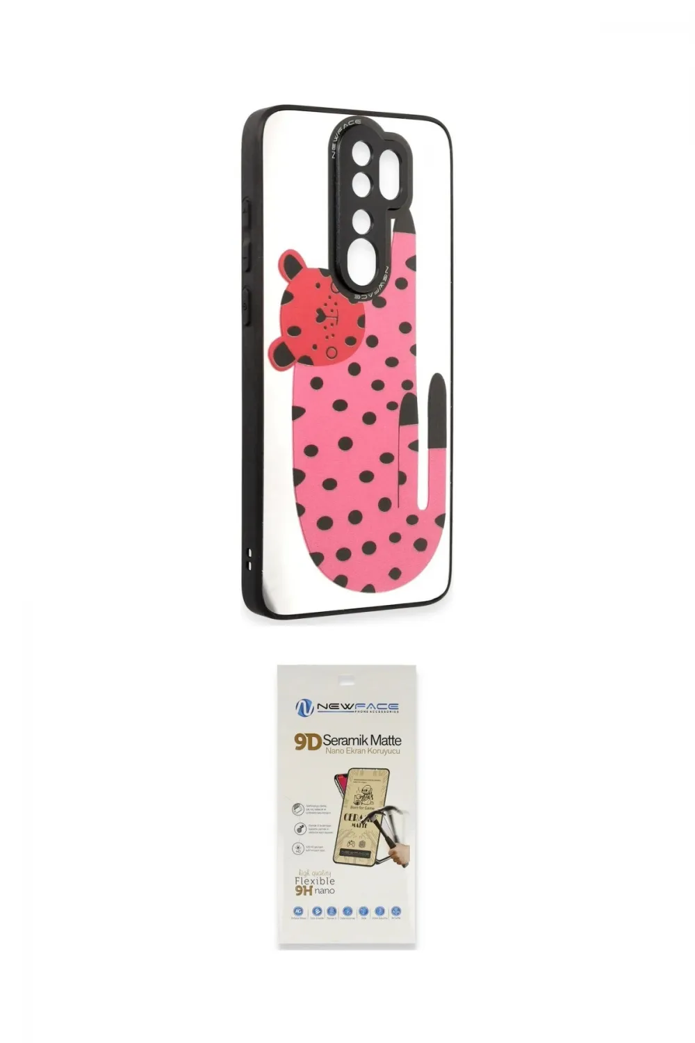 ieg™ Redmi Note 8 Pro Kılıf Odak Klasik Serisi - Siyah Mat Seramik Nano Ekran Koruyucu
