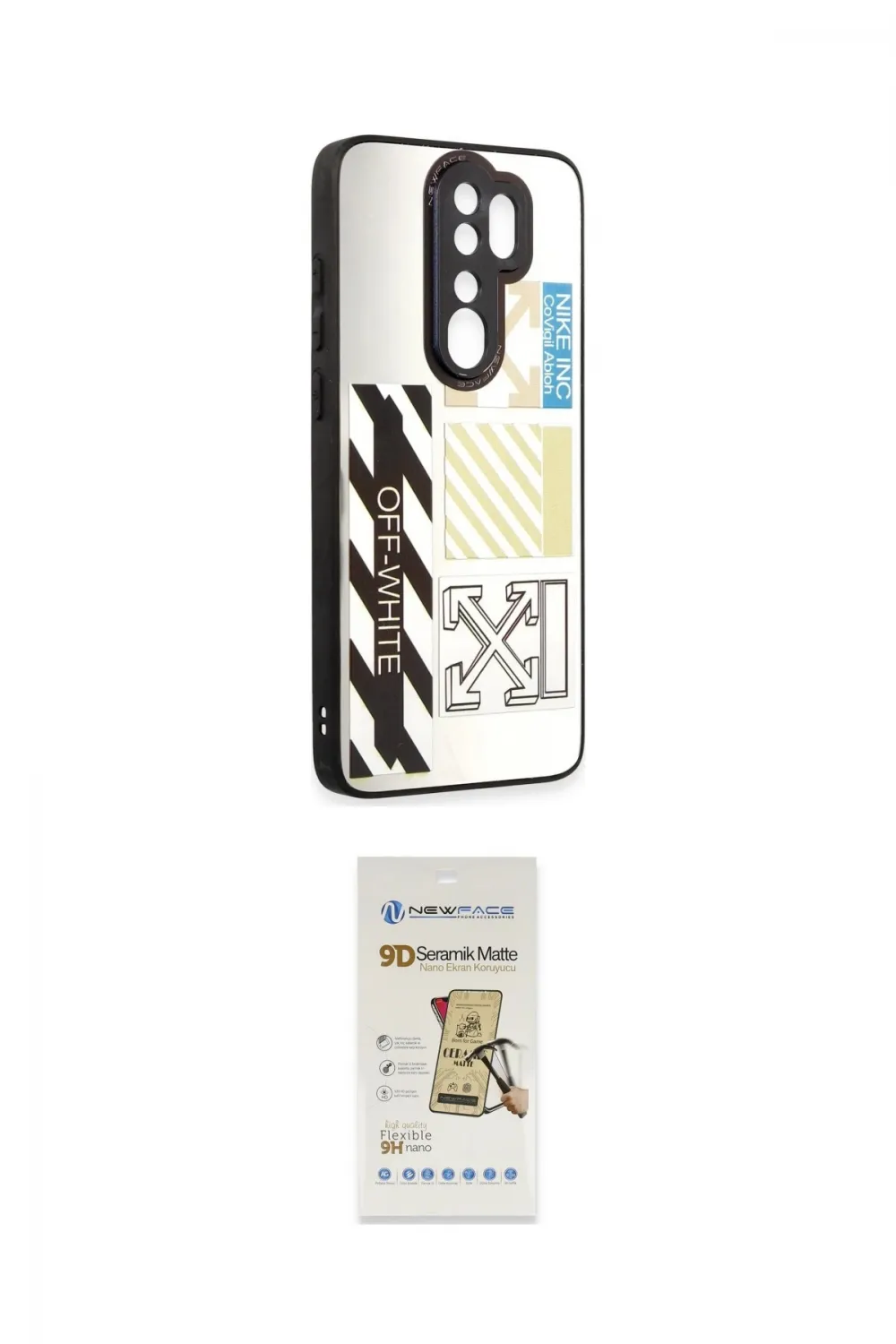 ieg™ Redmi Note 8 Pro Kılıf Odak Klasik Serisi - Siyah Mat Seramik Nano Ekran Koruyucu