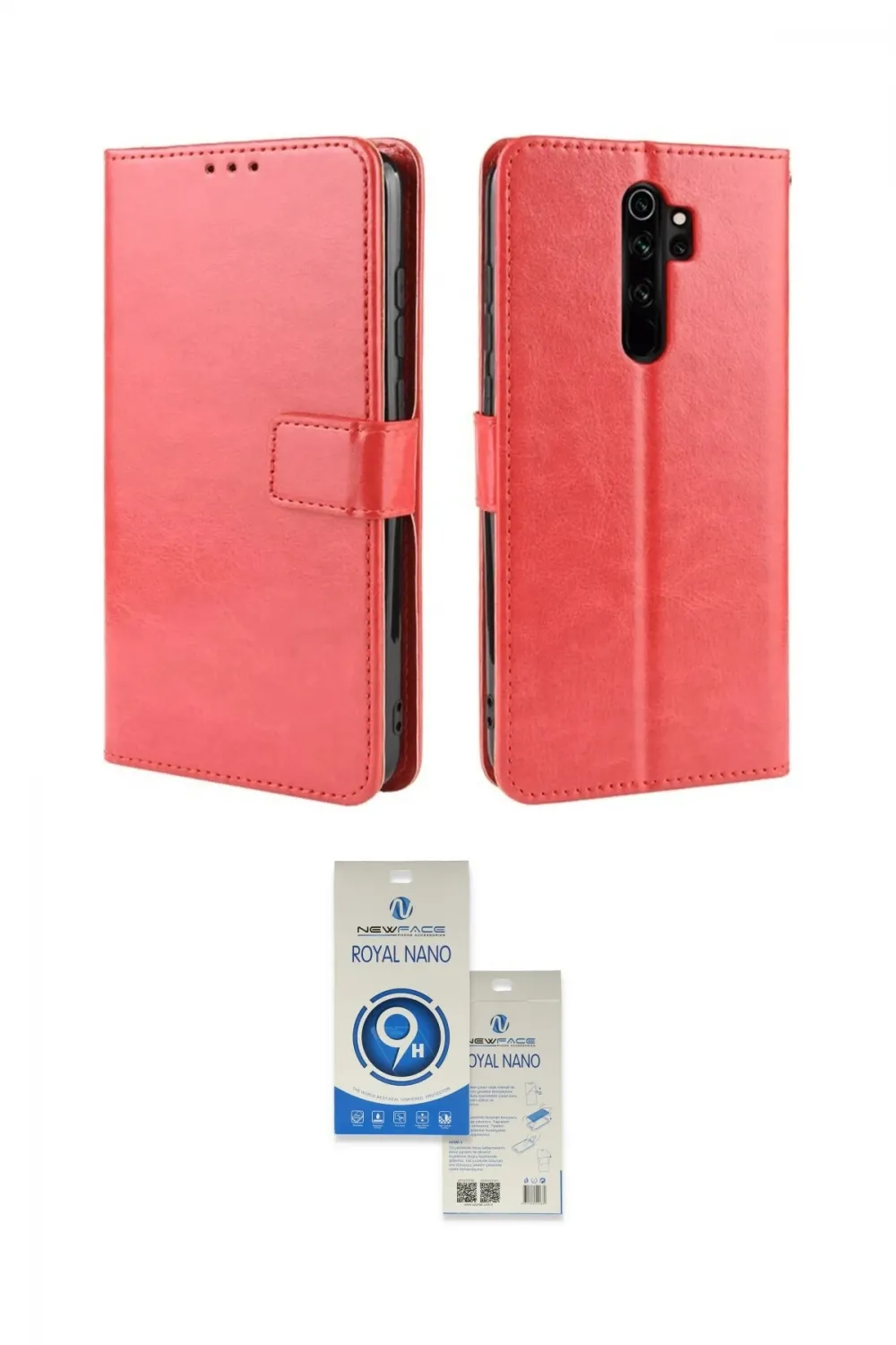 ieg™ Redmi Note 8 Pro Kılıf Siluet Işık Serisi - Şeffaf Royal Nano Ekran Koruyucu