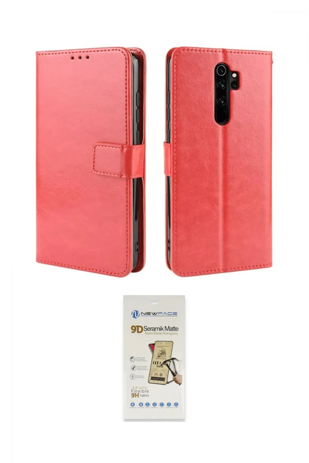 ieg™ Redmi Note 8 Pro Kılıf Siluet Işık Serisi - Siyah Mat Seramik Nano Ekran Koruyucu