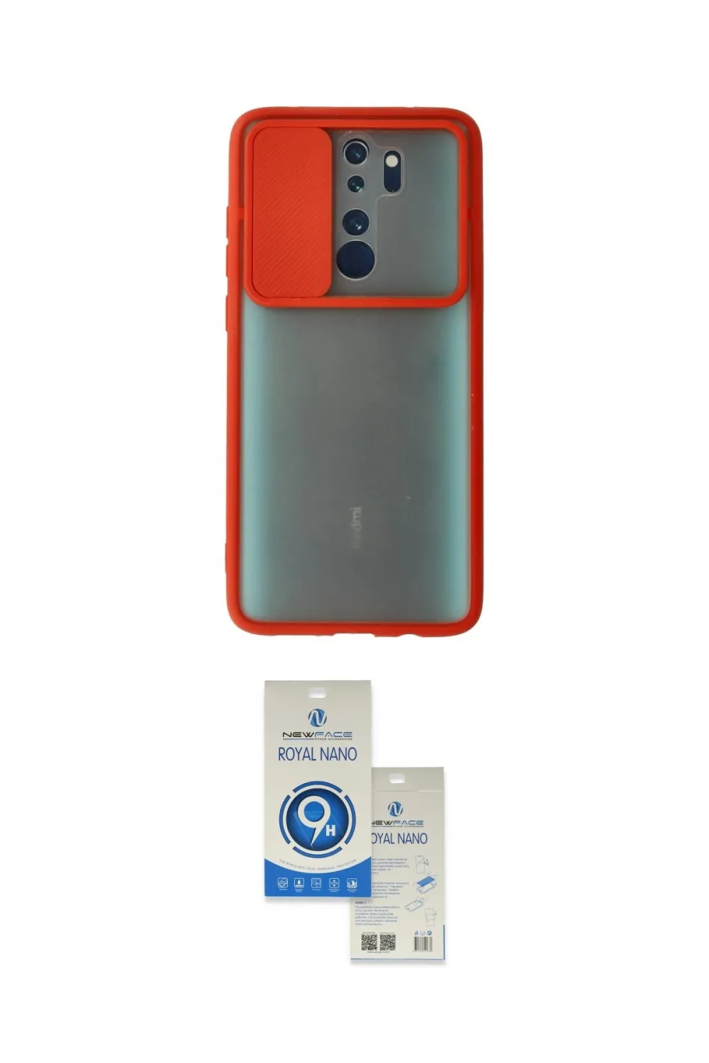 ieg™ Redmi Note 8 Pro Kılıf Vadi Çizgi - Şeffaf Royal Nano Ekran Koruyucu