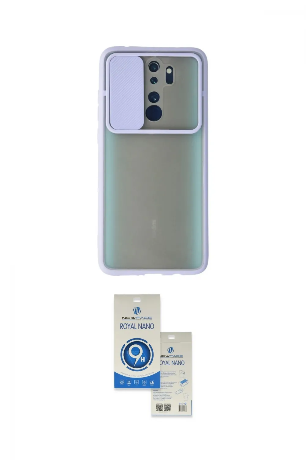 ieg™ Redmi Note 8 Pro Kılıf Vadi Çizgi - Şeffaf Royal Nano Ekran Koruyucu