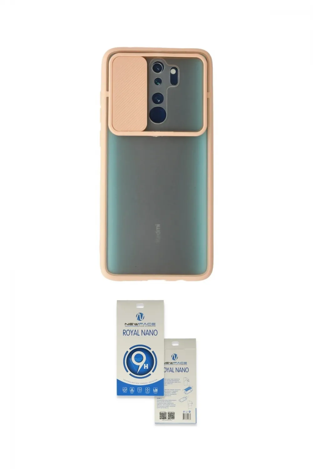 ieg™ Redmi Note 8 Pro Kılıf Vadi Çizgi - Şeffaf Royal Nano Ekran Koruyucu