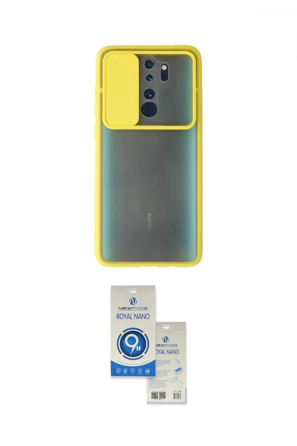 ieg™ Redmi Note 8 Pro Kılıf Vadi Çizgi - Şeffaf Royal Nano Ekran Koruyucu