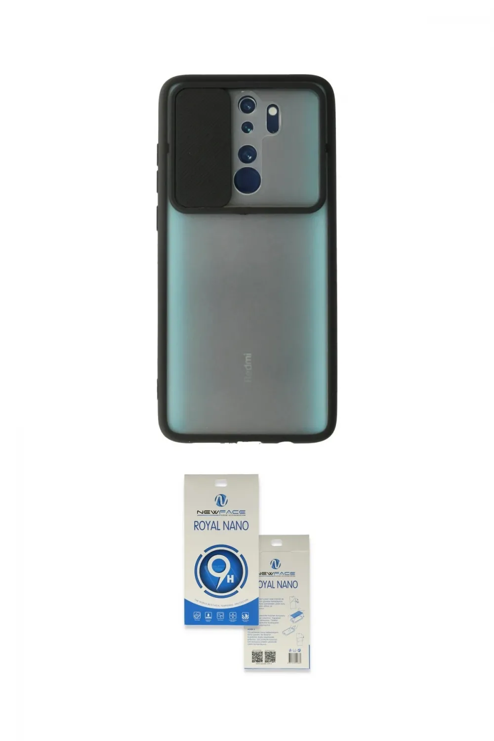 ieg™ Redmi Note 8 Pro Kılıf Vadi Çizgi - Şeffaf Royal Nano Ekran Koruyucu