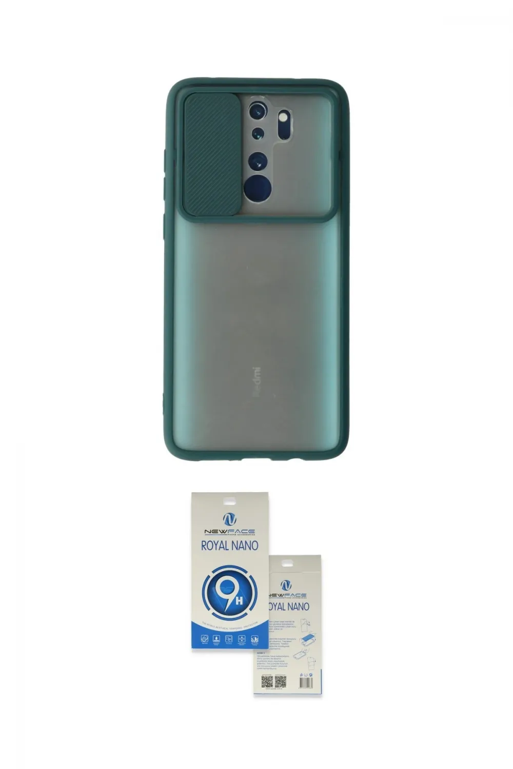 ieg™ Redmi Note 8 Pro Kılıf Vadi Çizgi - Şeffaf Royal Nano Ekran Koruyucu