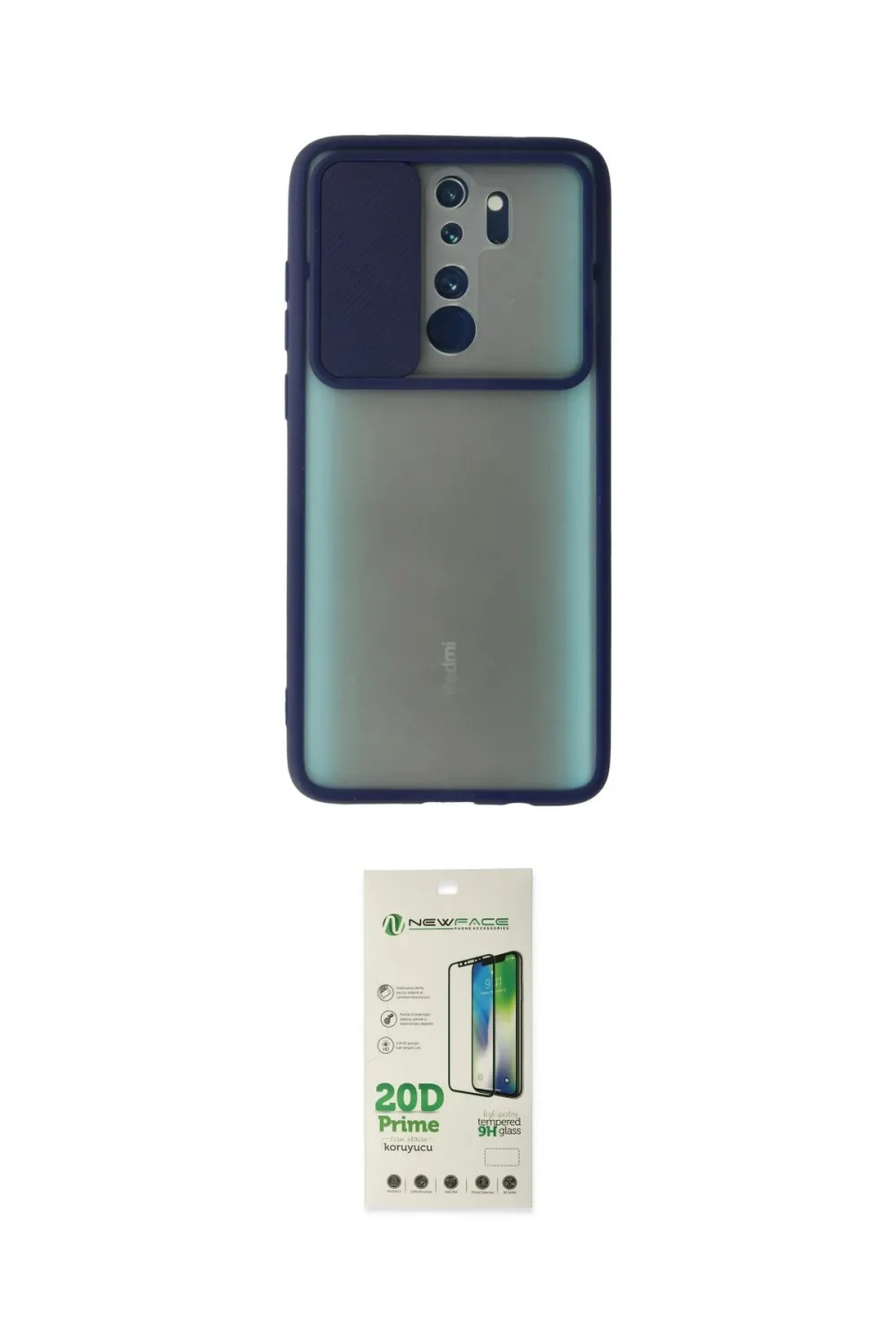 ieg™ Redmi Note 8 Pro Kılıf Vadi Çizgi - Siyah 20D Premium Cam Ekran Koruyucu