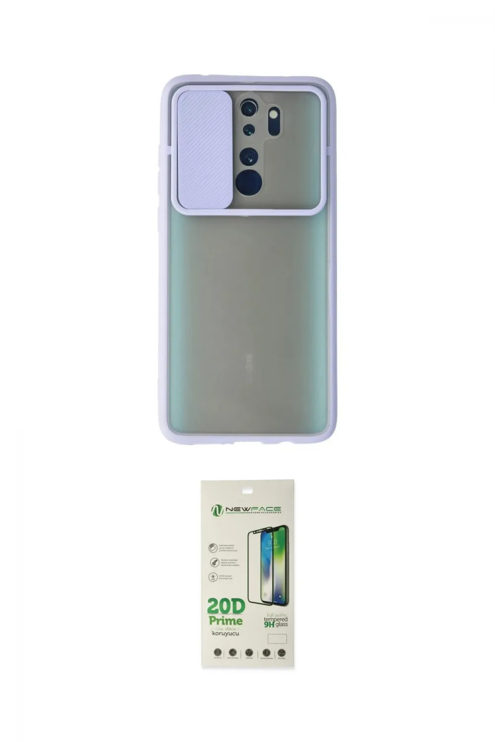 ieg™ Redmi Note 8 Pro Kılıf Vadi Çizgi - Siyah 20D Premium Cam Ekran Koruyucu