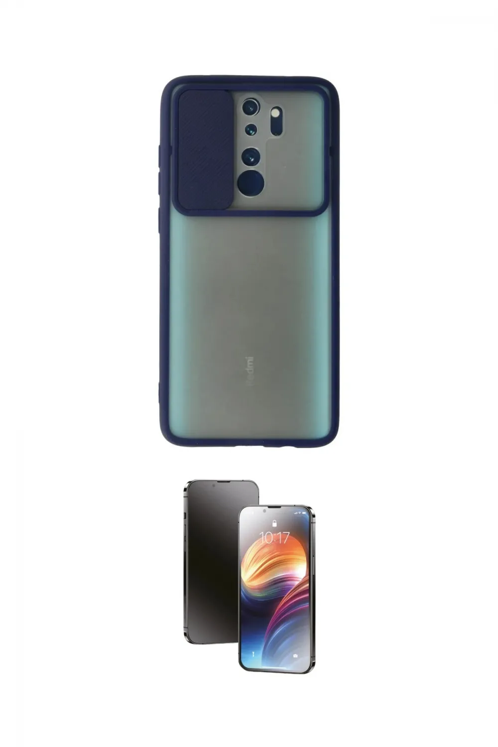 ieg™ Redmi Note 8 Pro Kılıf Vadi Çizgi - Siyah 3D Antistatik Mat Seramik Nano Ekran Koruyucu