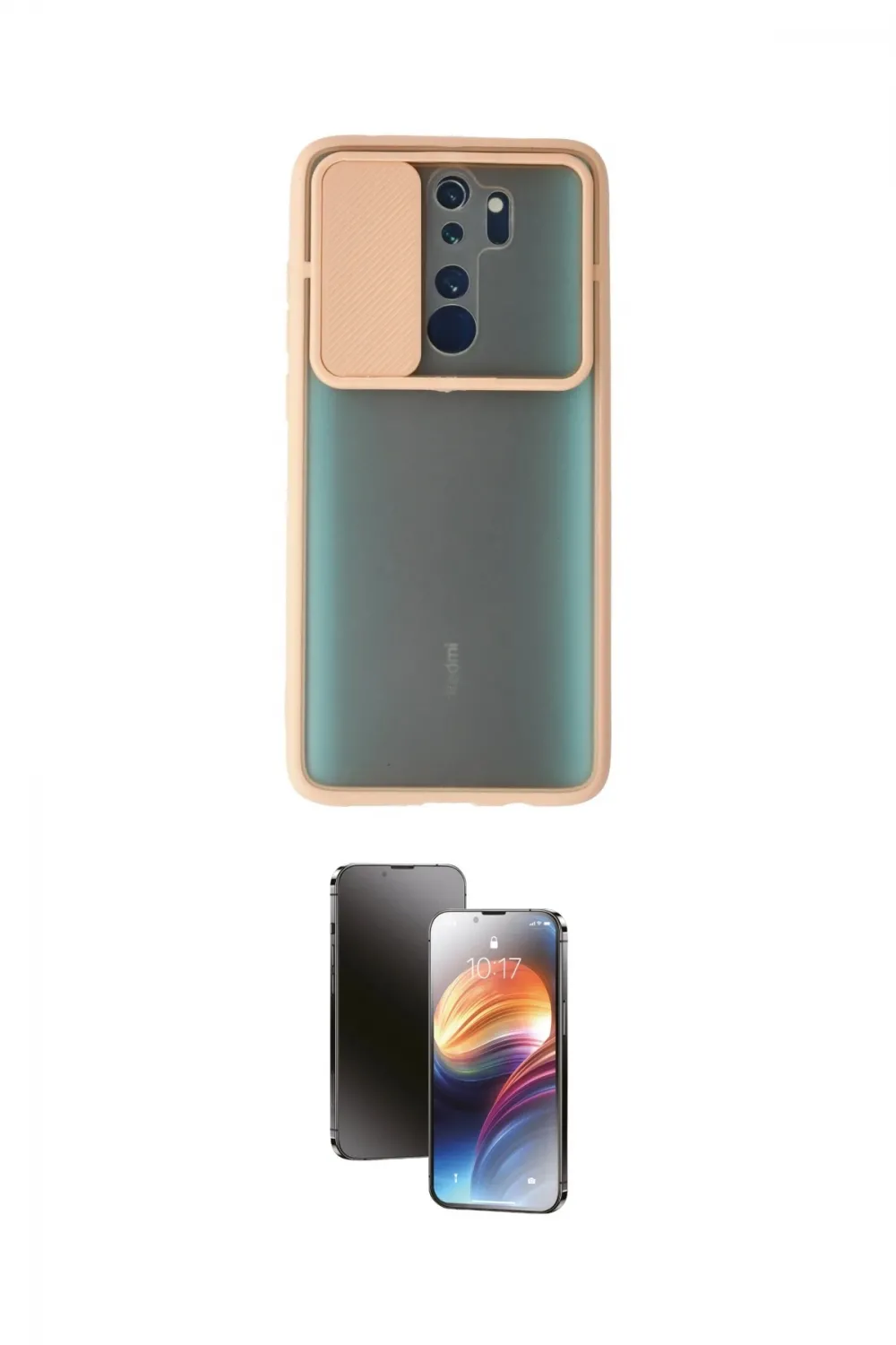 ieg™ Redmi Note 8 Pro Kılıf Vadi Çizgi - Siyah 3D Antistatik Mat Seramik Nano Ekran Koruyucu