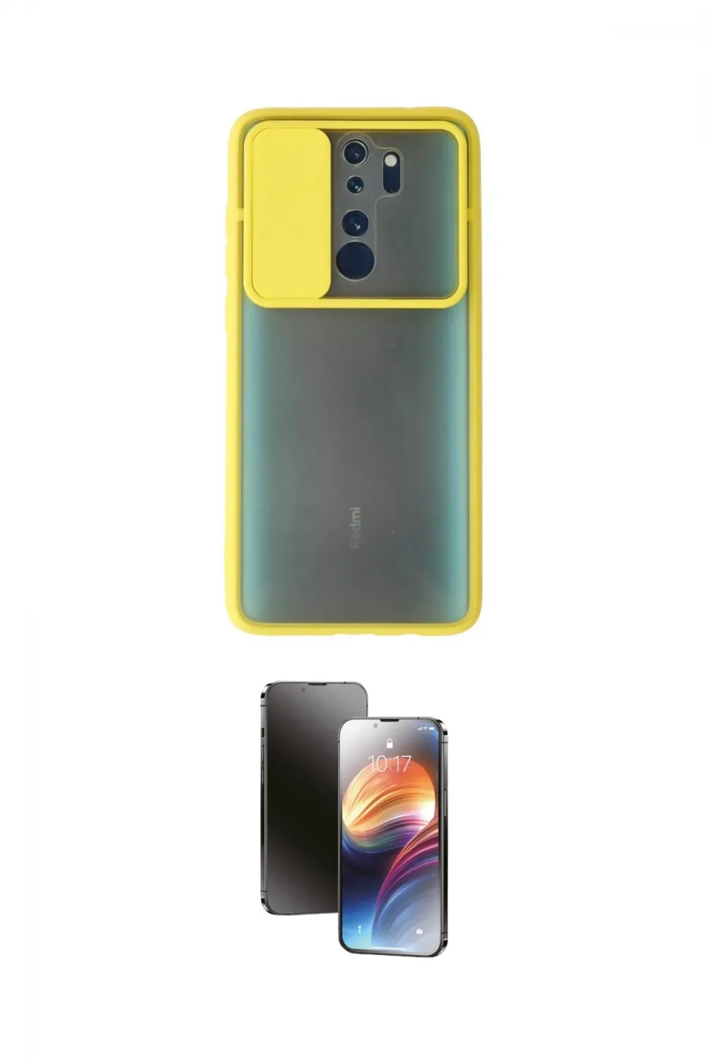 ieg™ Redmi Note 8 Pro Kılıf Vadi Çizgi - Siyah 3D Antistatik Mat Seramik Nano Ekran Koruyucu