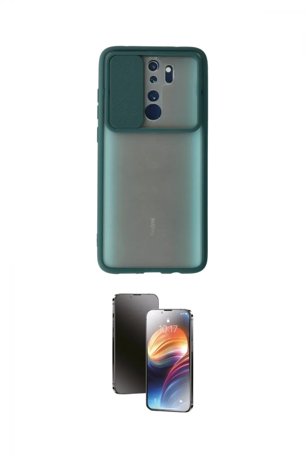 ieg™ Redmi Note 8 Pro Kılıf Vadi Çizgi - Siyah 3D Antistatik Mat Seramik Nano Ekran Koruyucu