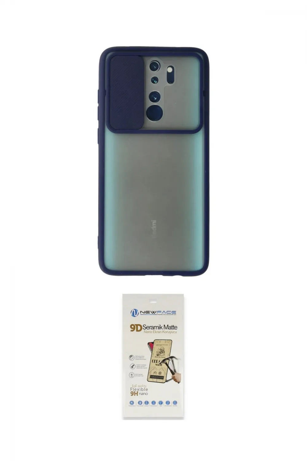 ieg™ Redmi Note 8 Pro Kılıf Vadi Çizgi - Siyah Mat Seramik Nano Ekran Koruyucu