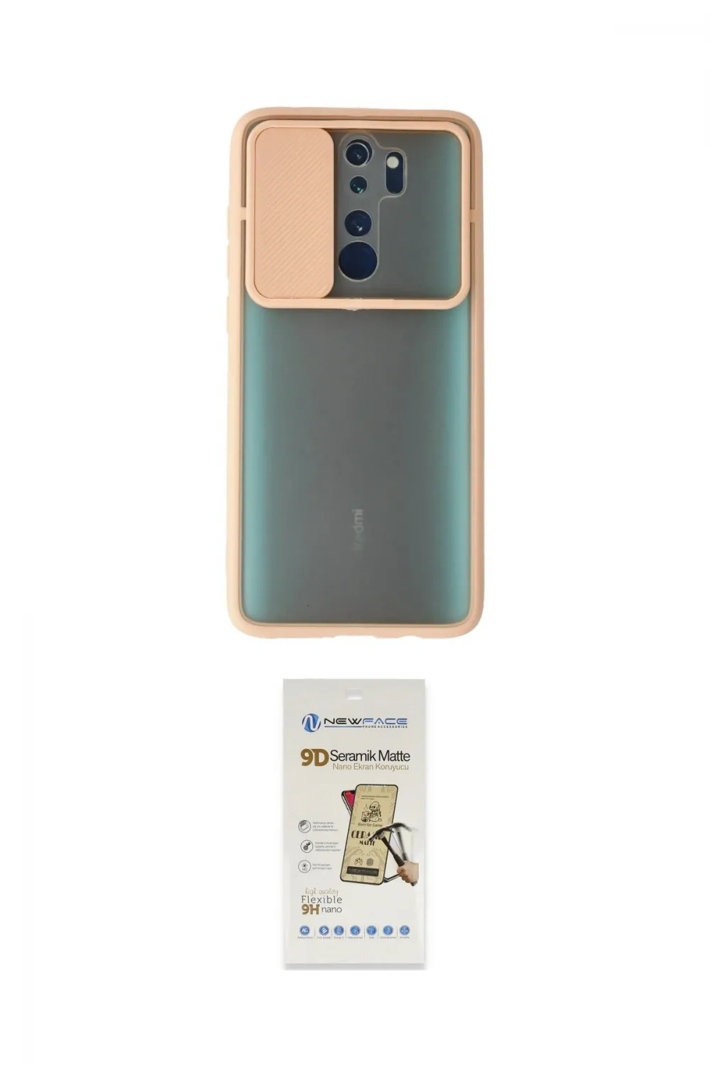 ieg™ Redmi Note 8 Pro Kılıf Vadi Çizgi - Siyah Mat Seramik Nano Ekran Koruyucu