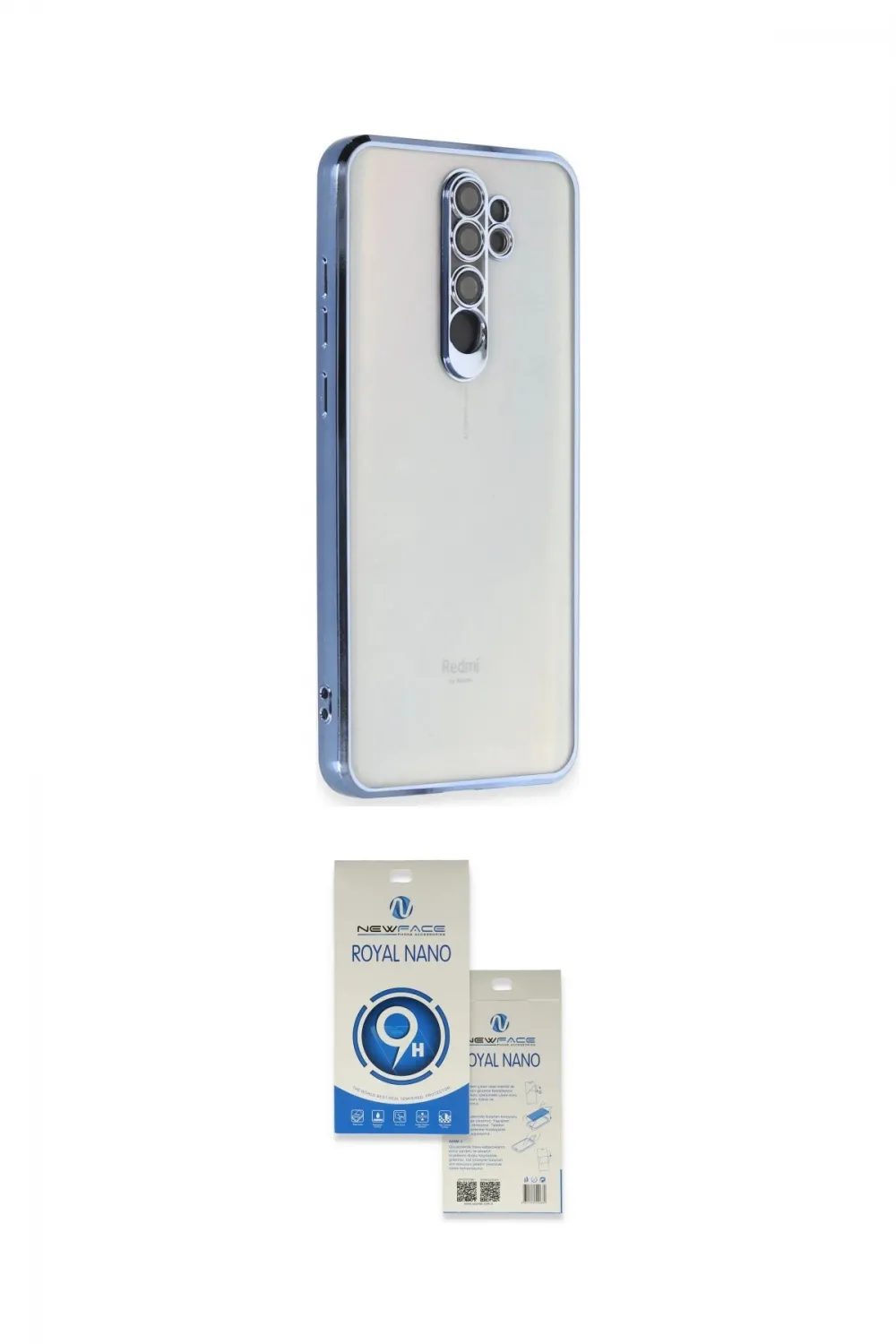ieg™ Redmi Note 8 Pro Kılıf Vadi Minimal - Şeffaf Royal Nano Ekran Koruyucu