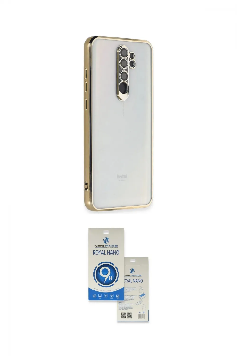 ieg™ Redmi Note 8 Pro Kılıf Vadi Minimal - Şeffaf Royal Nano Ekran Koruyucu