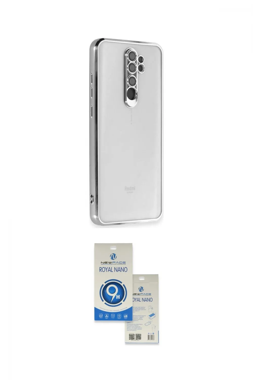 ieg™ Redmi Note 8 Pro Kılıf Vadi Minimal - Şeffaf Royal Nano Ekran Koruyucu