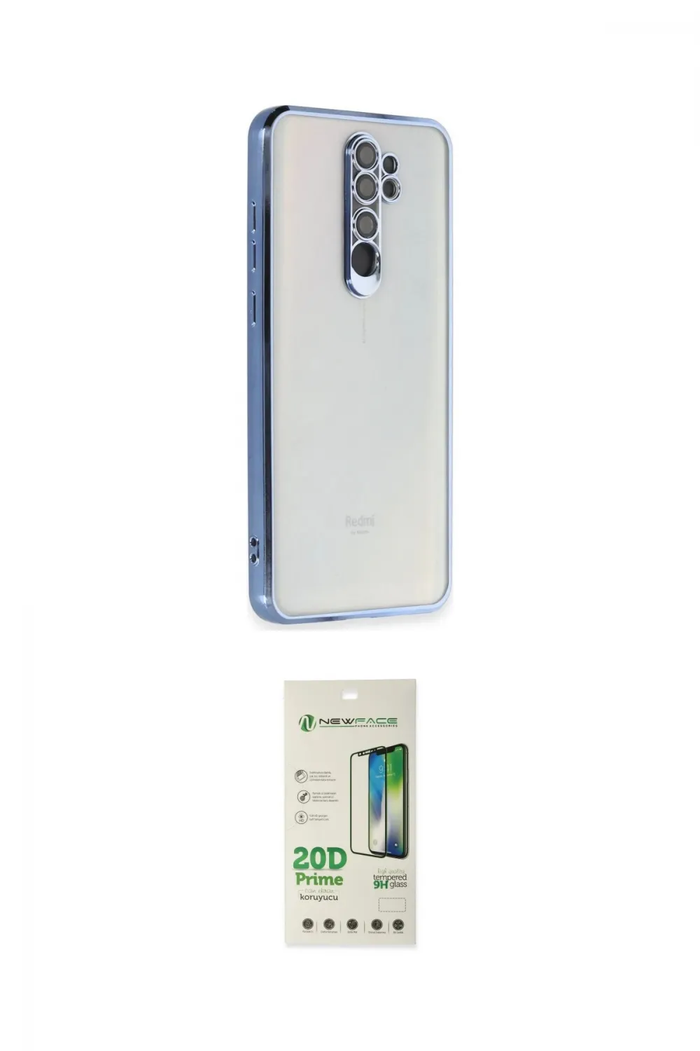 ieg™ Redmi Note 8 Pro Kılıf Vadi Minimal - Siyah 20D Premium Cam Ekran Koruyucu