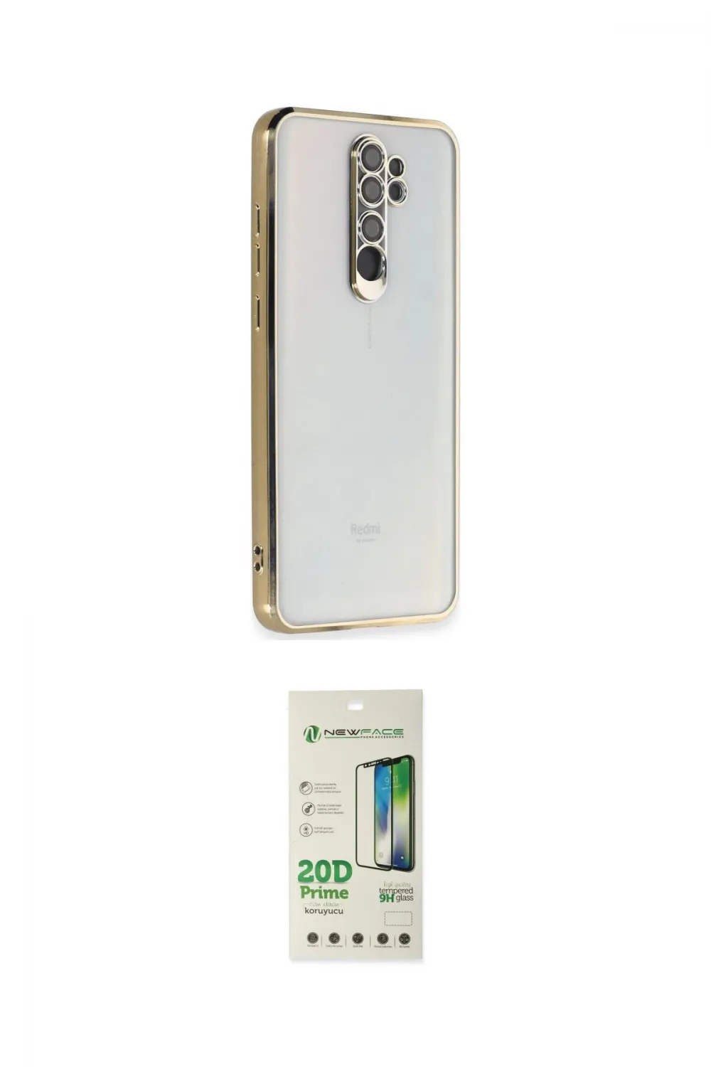 ieg™ Redmi Note 8 Pro Kılıf Vadi Minimal - Siyah 20D Premium Cam Ekran Koruyucu