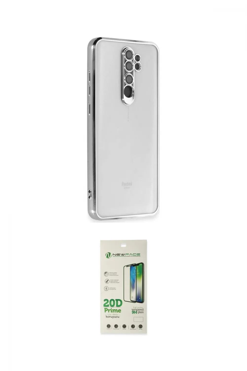 ieg™ Redmi Note 8 Pro Kılıf Vadi Minimal - Siyah 20D Premium Cam Ekran Koruyucu