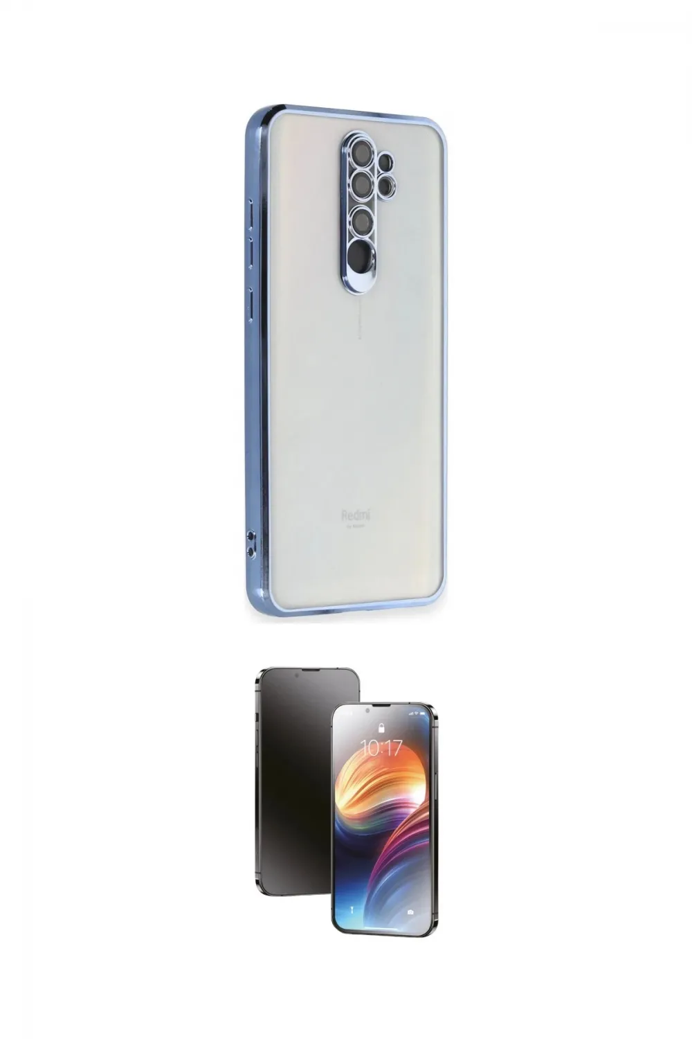 ieg™ Redmi Note 8 Pro Kılıf Vadi Minimal - Siyah 3D Antistatik Mat Seramik Nano Ekran Koruyucu