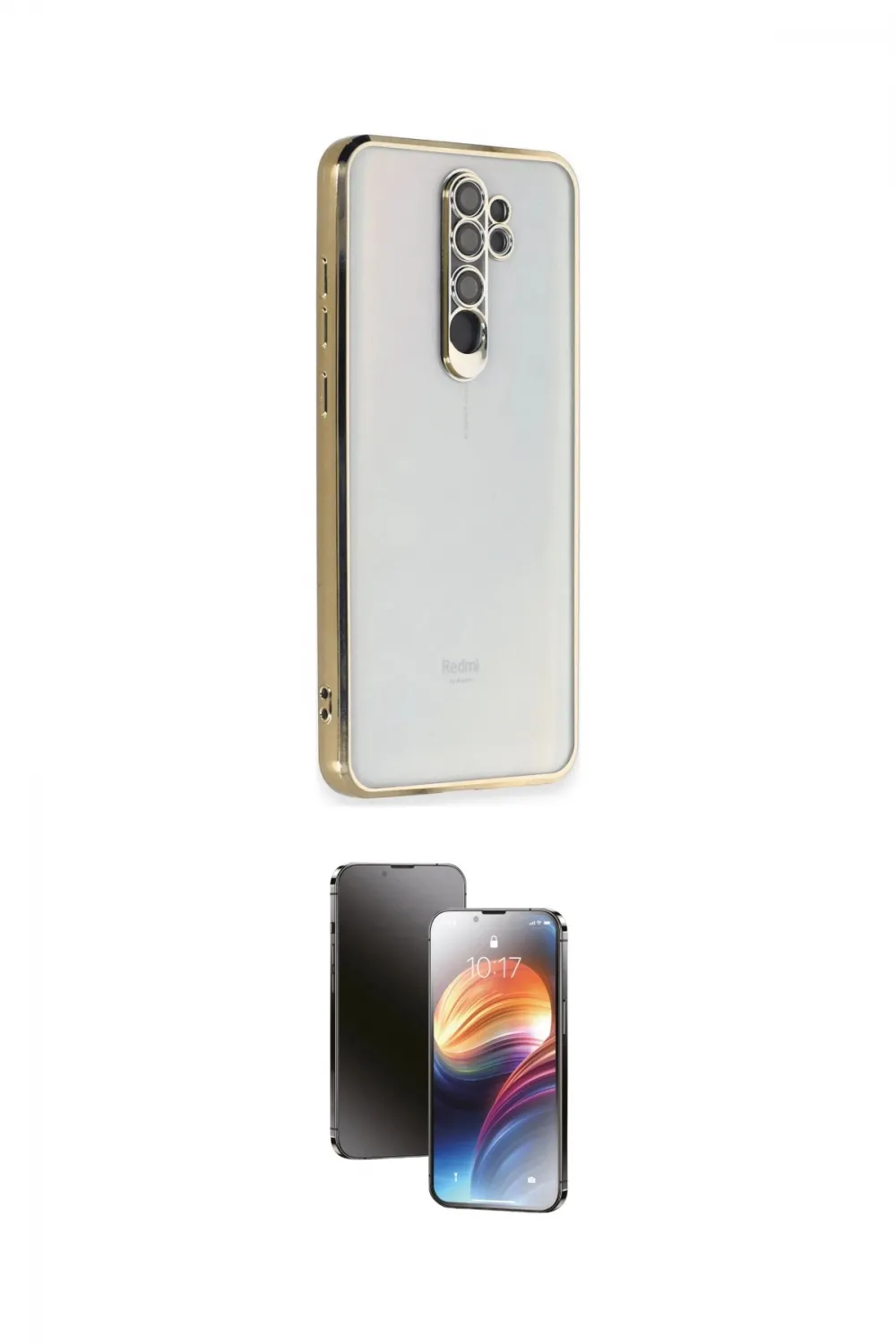 ieg™ Redmi Note 8 Pro Kılıf Vadi Minimal - Siyah 3D Antistatik Mat Seramik Nano Ekran Koruyucu