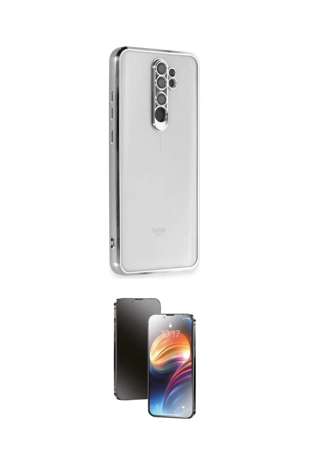 ieg™ Redmi Note 8 Pro Kılıf Vadi Minimal - Siyah 3D Antistatik Mat Seramik Nano Ekran Koruyucu
