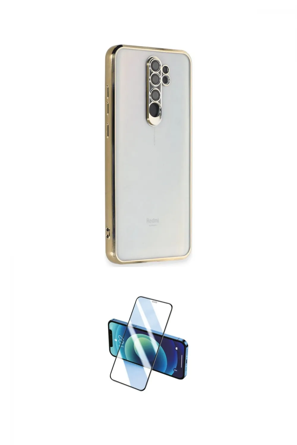 ieg™ Redmi Note 8 Pro Kılıf Vadi Minimal - Siyah 3D Antistatik Seramik Nano Ekran Koruyucu