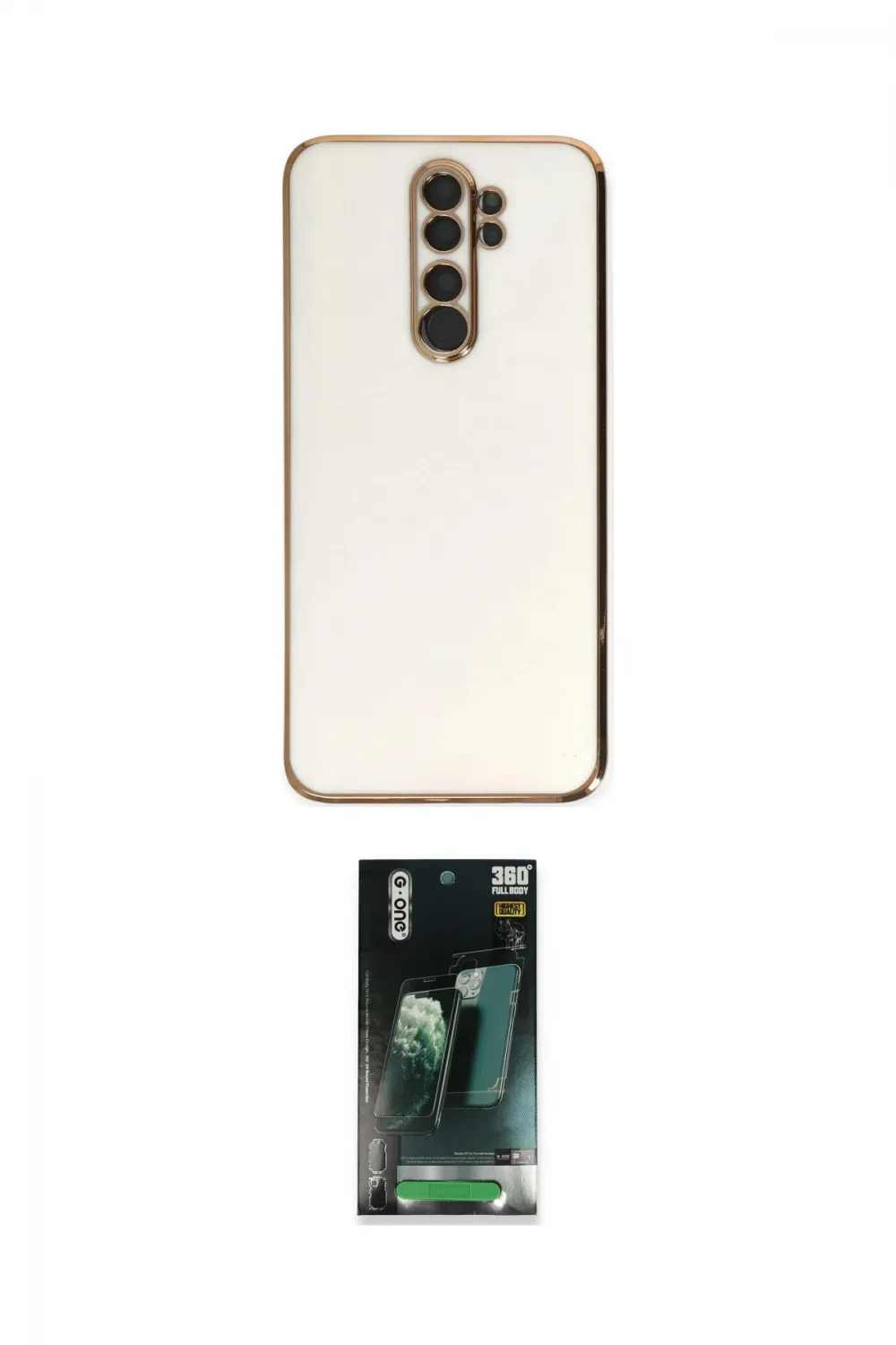 ieg™ Redmi Note 8 Pro Kılıf Yankı Serisi - Şeffaf 360 Full Body Arka Koruyucu