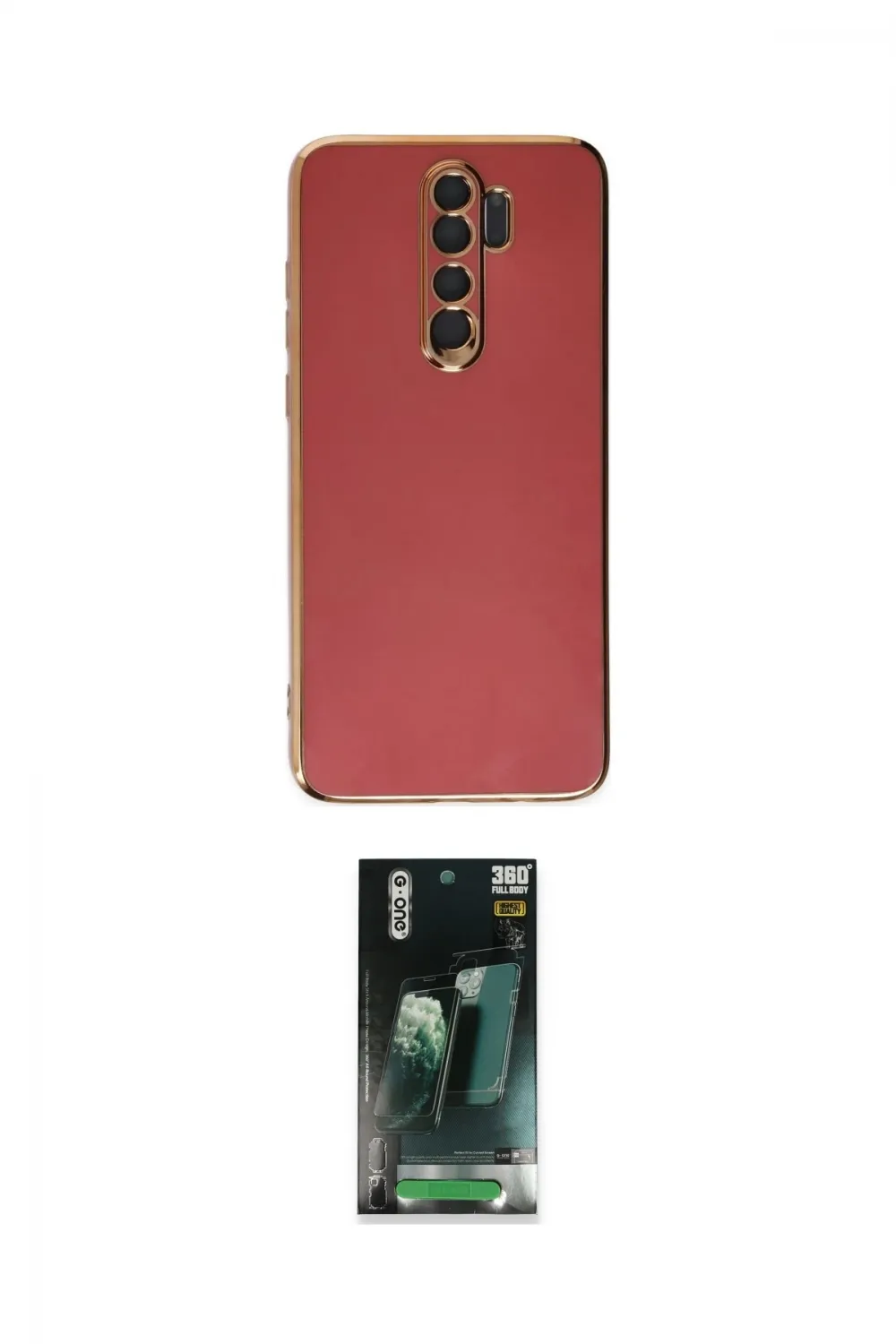 ieg™ Redmi Note 8 Pro Kılıf Yankı Serisi - Şeffaf 360 Full Body Arka Koruyucu