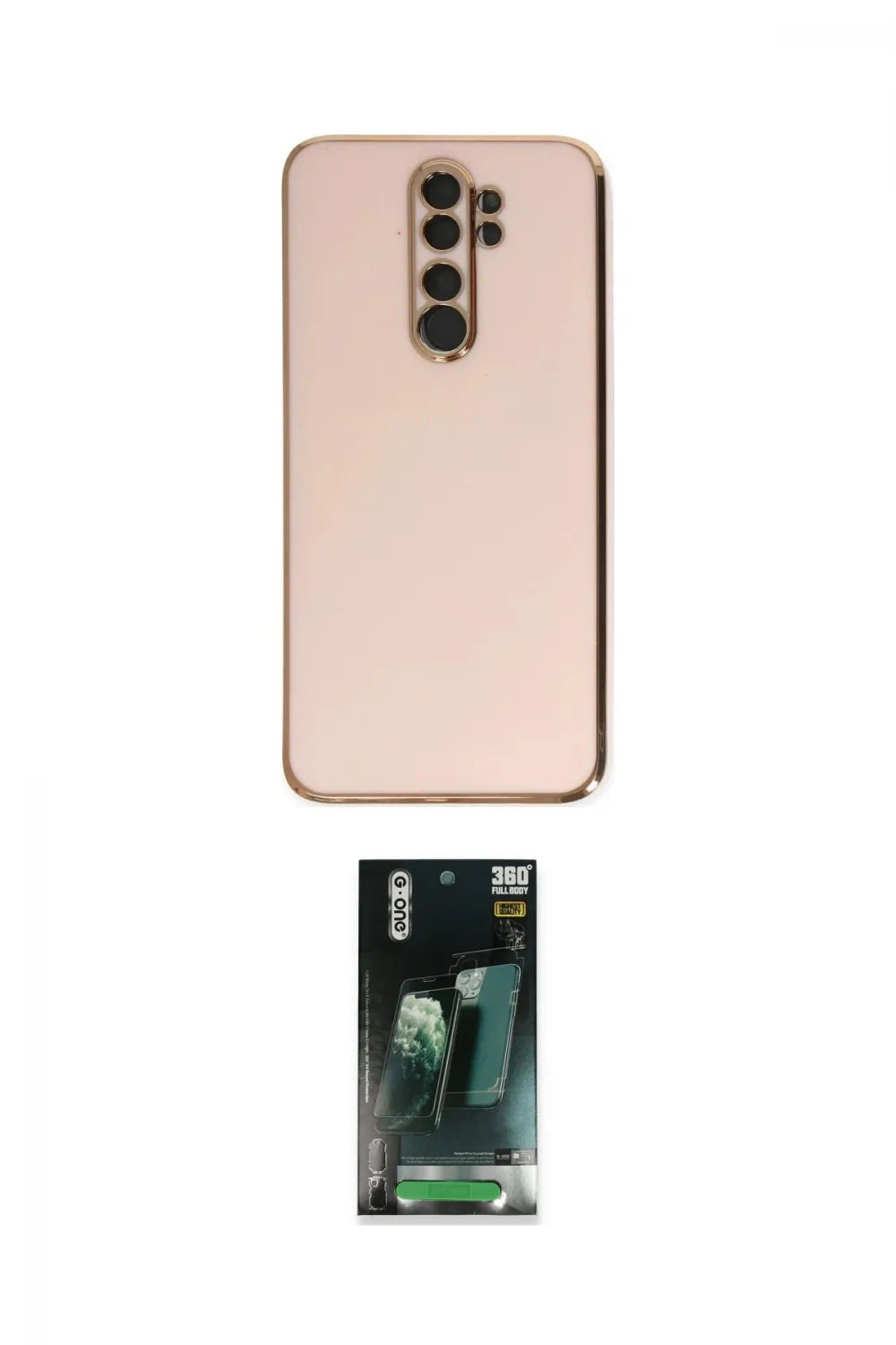 ieg™ Redmi Note 8 Pro Kılıf Yankı Serisi - Şeffaf 360 Full Body Arka Koruyucu