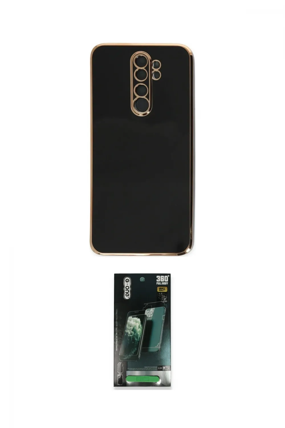 ieg™ Redmi Note 8 Pro Kılıf Yankı Serisi - Şeffaf 360 Full Body Arka Koruyucu