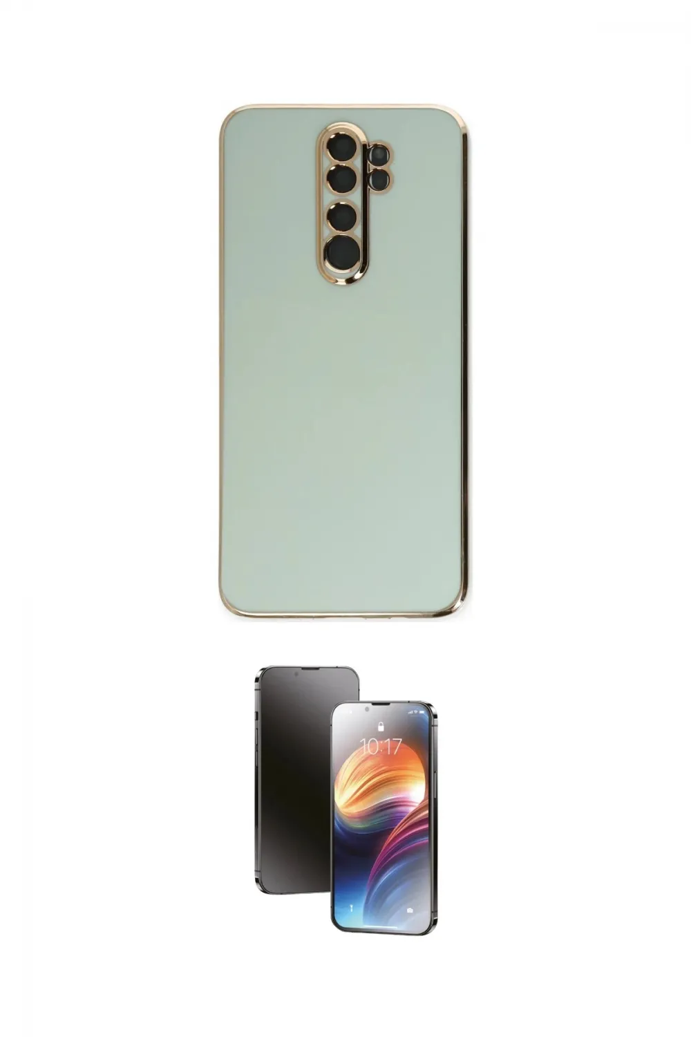 ieg™ Redmi Note 8 Pro Kılıf Yankı Serisi - Siyah 3D Antistatik Mat Seramik Nano Ekran Koruyucu