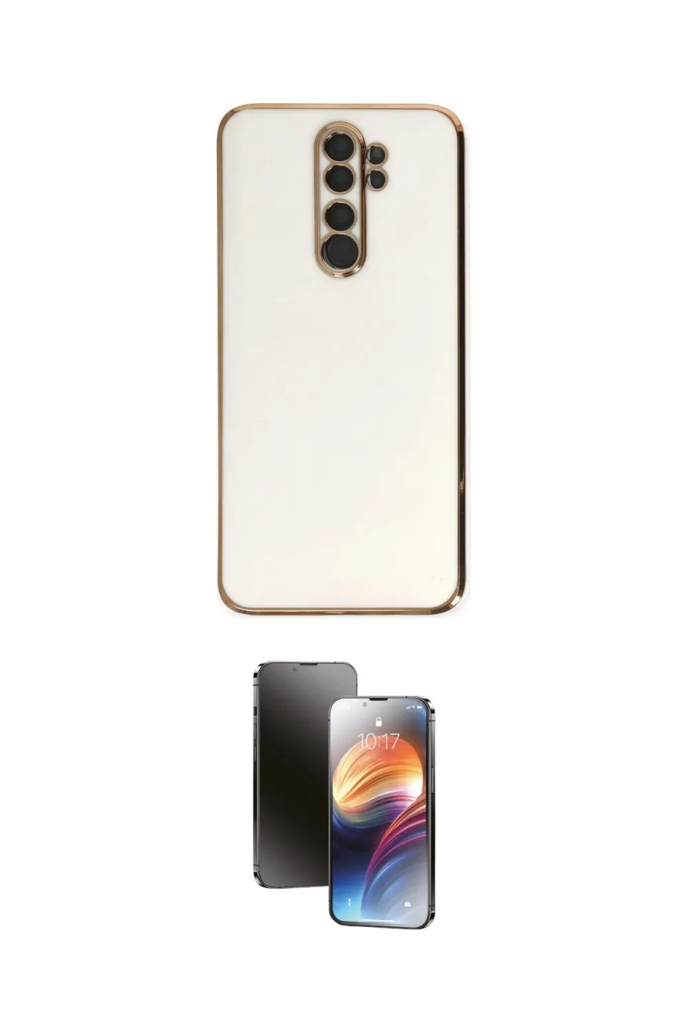 ieg™ Redmi Note 8 Pro Kılıf Yankı Serisi - Siyah 3D Antistatik Mat Seramik Nano Ekran Koruyucu