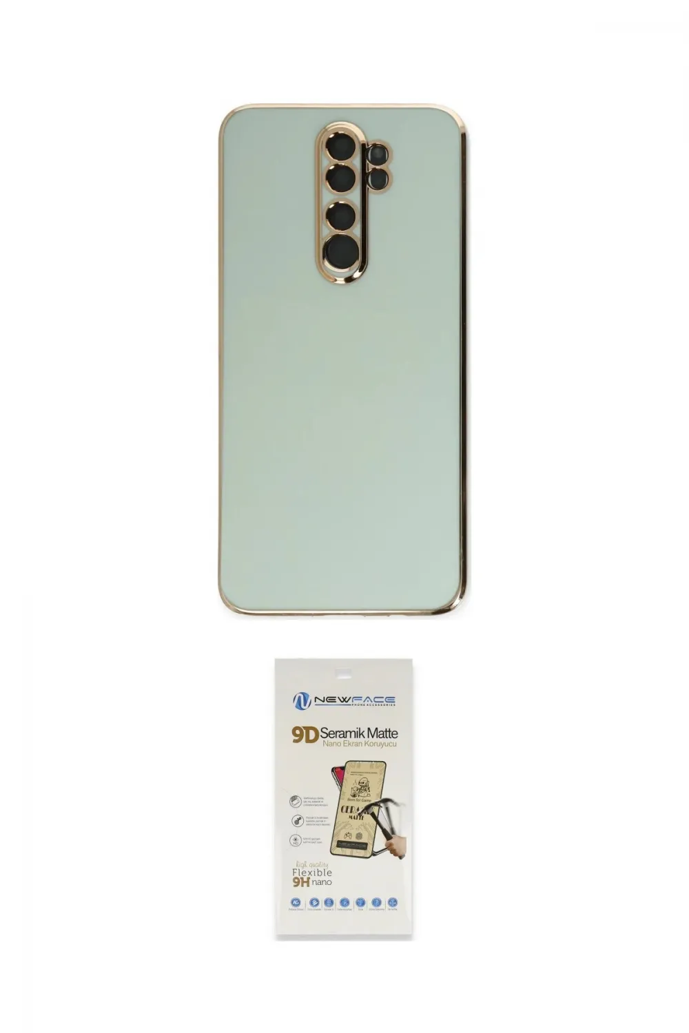 ieg™ Redmi Note 8 Pro Kılıf Yankı Serisi - Siyah Mat Seramik Nano Ekran Koruyucu