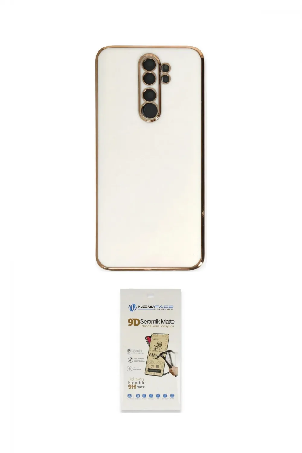ieg™ Redmi Note 8 Pro Kılıf Yankı Serisi - Siyah Mat Seramik Nano Ekran Koruyucu