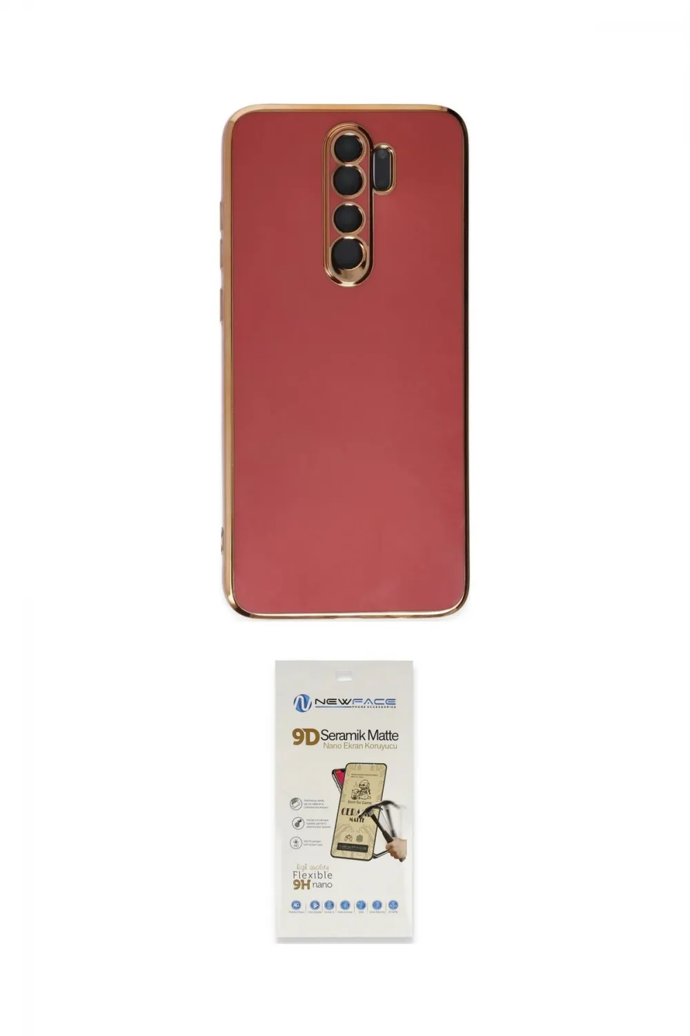 ieg™ Redmi Note 8 Pro Kılıf Yankı Serisi - Siyah Mat Seramik Nano Ekran Koruyucu