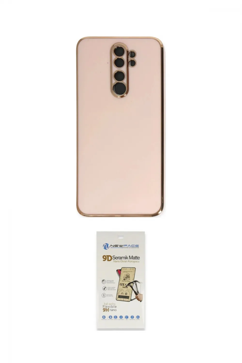 ieg™ Redmi Note 8 Pro Kılıf Yankı Serisi - Siyah Mat Seramik Nano Ekran Koruyucu