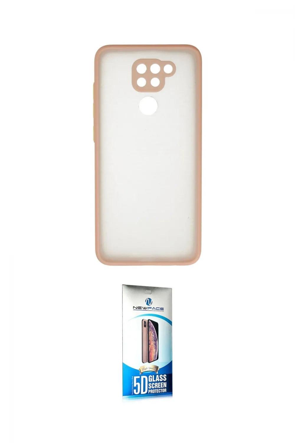 ieg™ Redmi Note 9 Kılıf Ahenk Çizgi Serisi - Siyah 5D Eko Cam Ekran Koruyucu